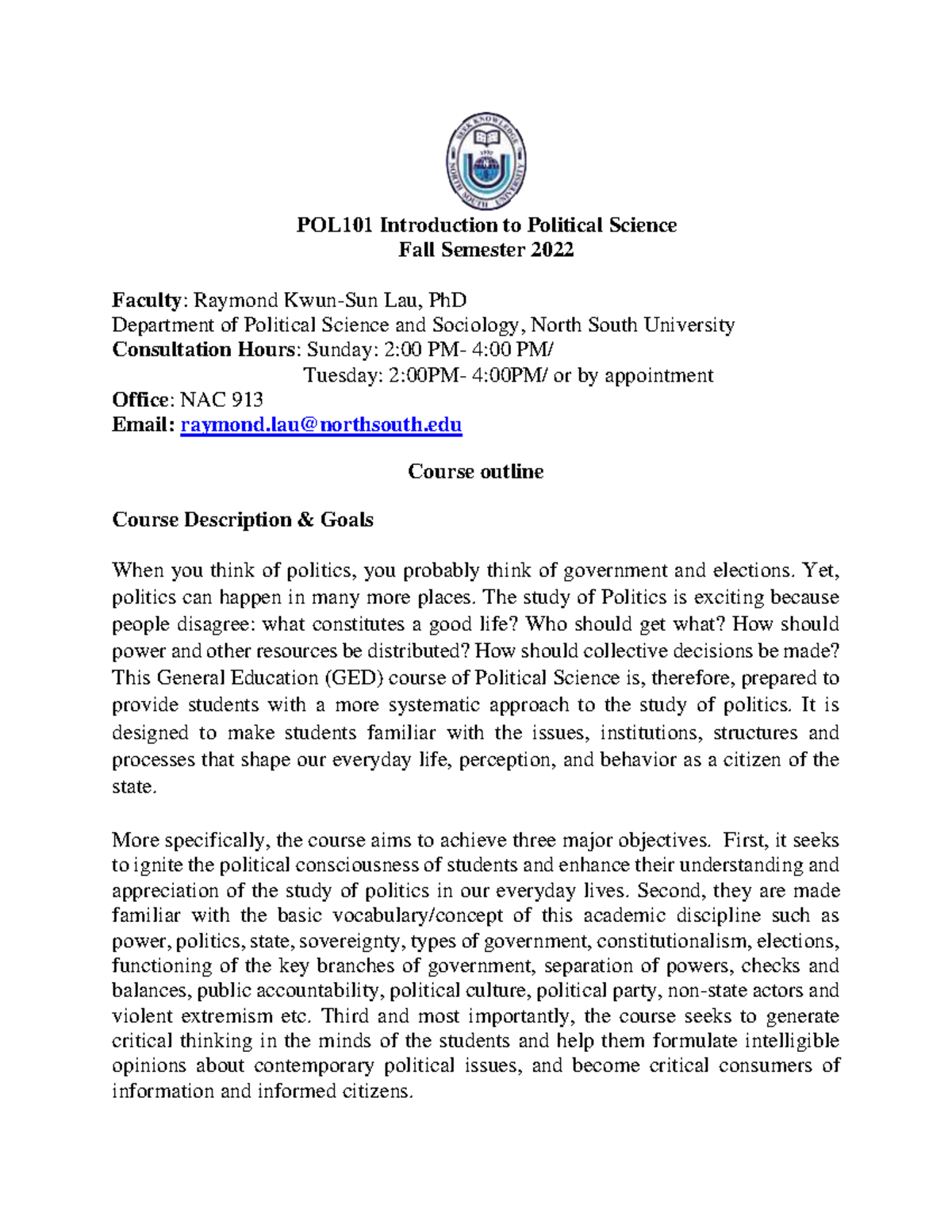 POL101 Introduction to Political Science: Comprehensive Study Notes ...