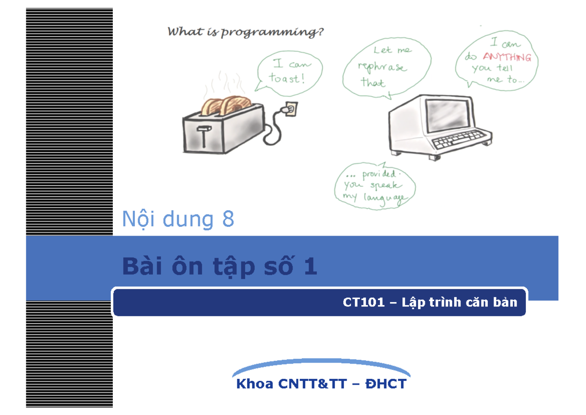 CT101 - Bài giảng Trò Chơi Gỡ Mìn và Lập Trình Căn Bản - Studocu