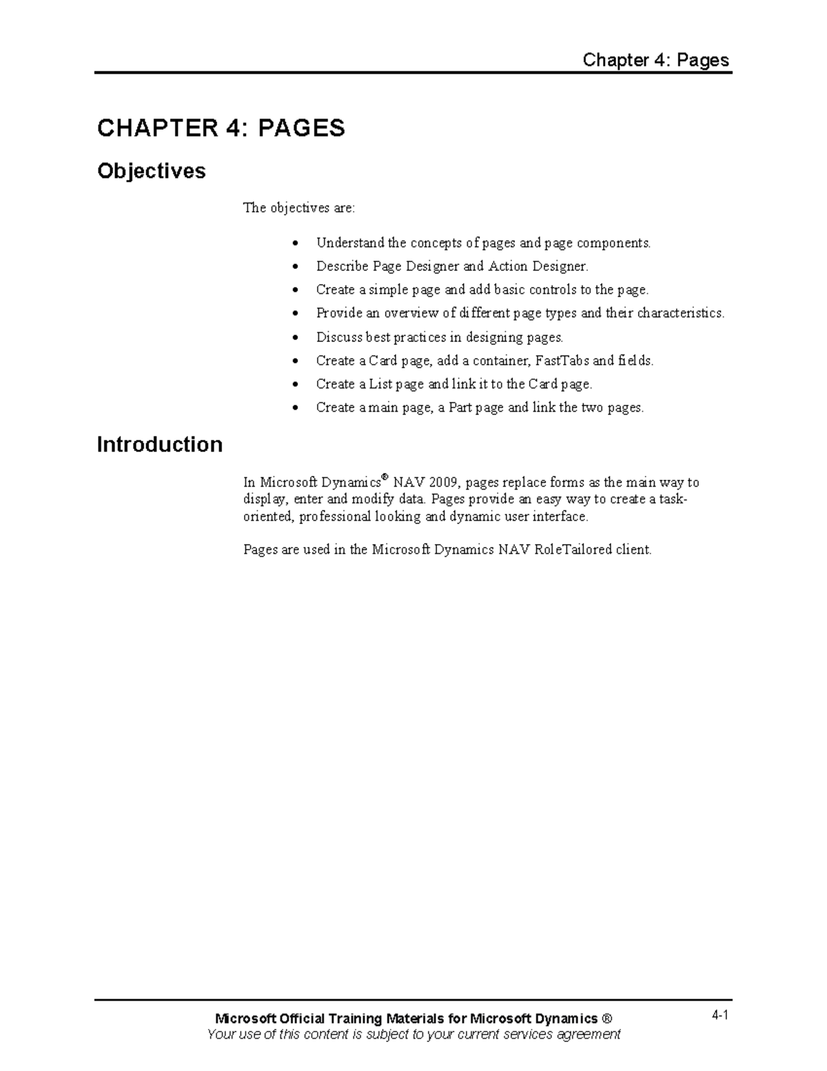 Chapter 4: Pages in C/SIDE Programming for Microsoft Dynamics NAV 2009 ...