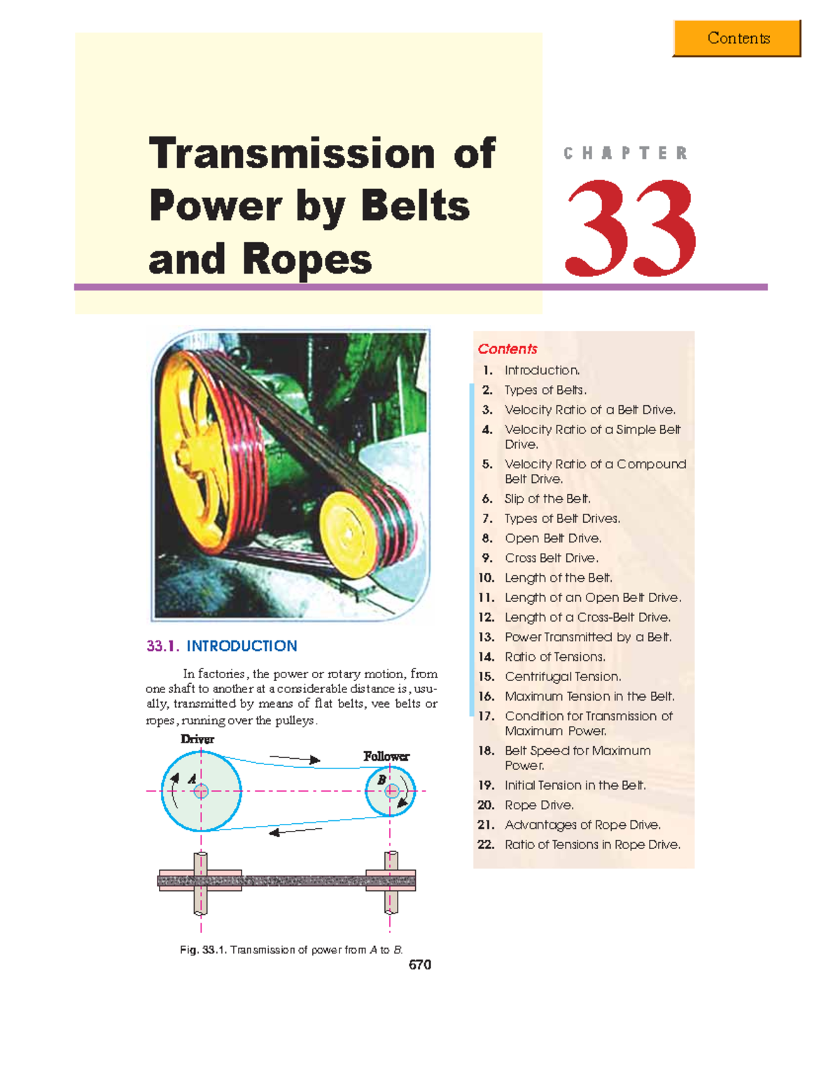 Engineering Mechanics Lecture Notes: Power Transmission via Belts ...