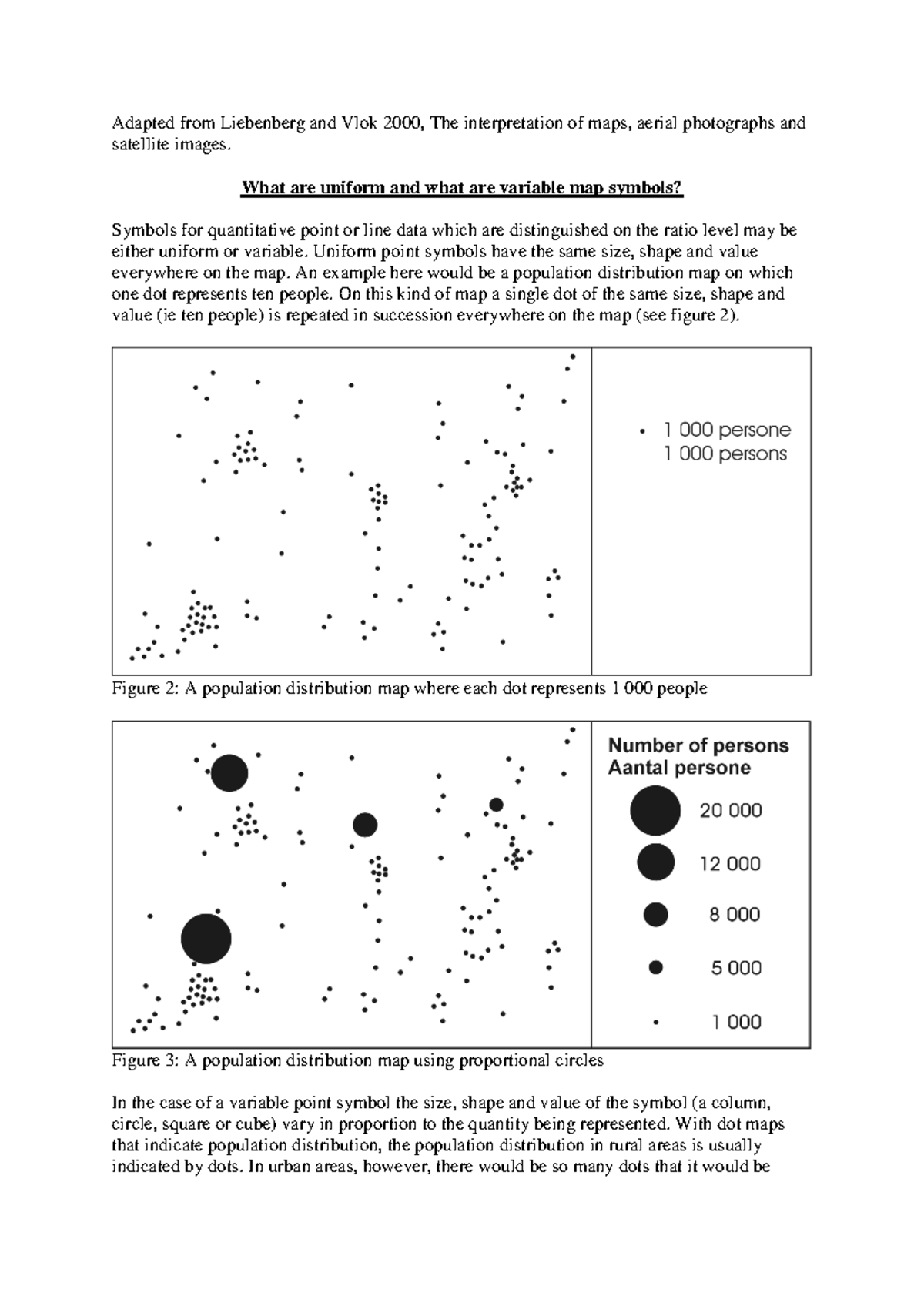 Uniform and variables map symbols - Adapted from Liebenberg and Vlok ...