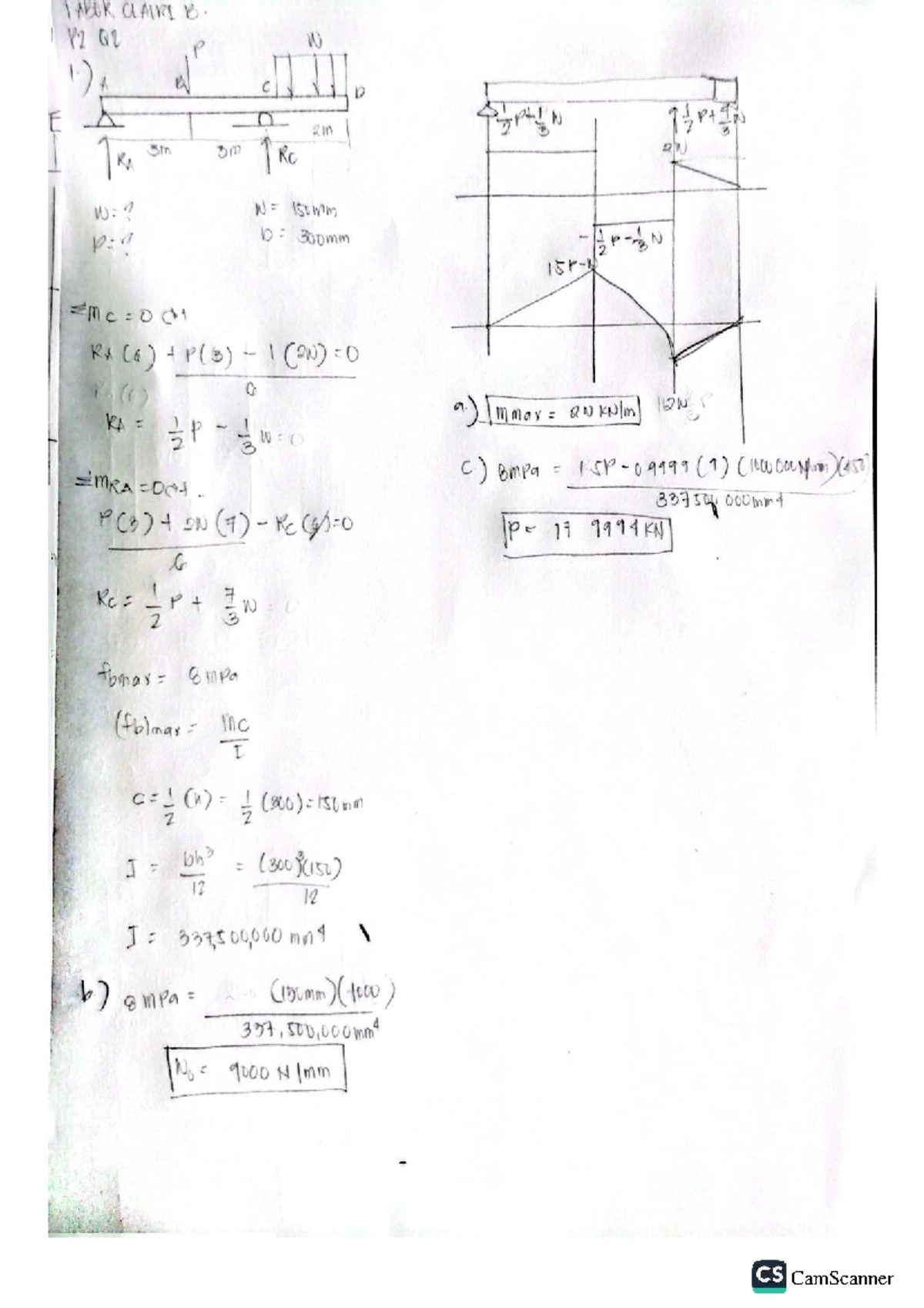 Structural Design 2 (Steel & Timber) Final Exam Problems & Solutions ...