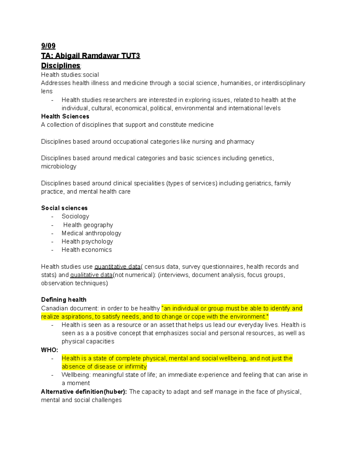 Health Studies: Complementary and Alternative Medicine Overview (TA ...