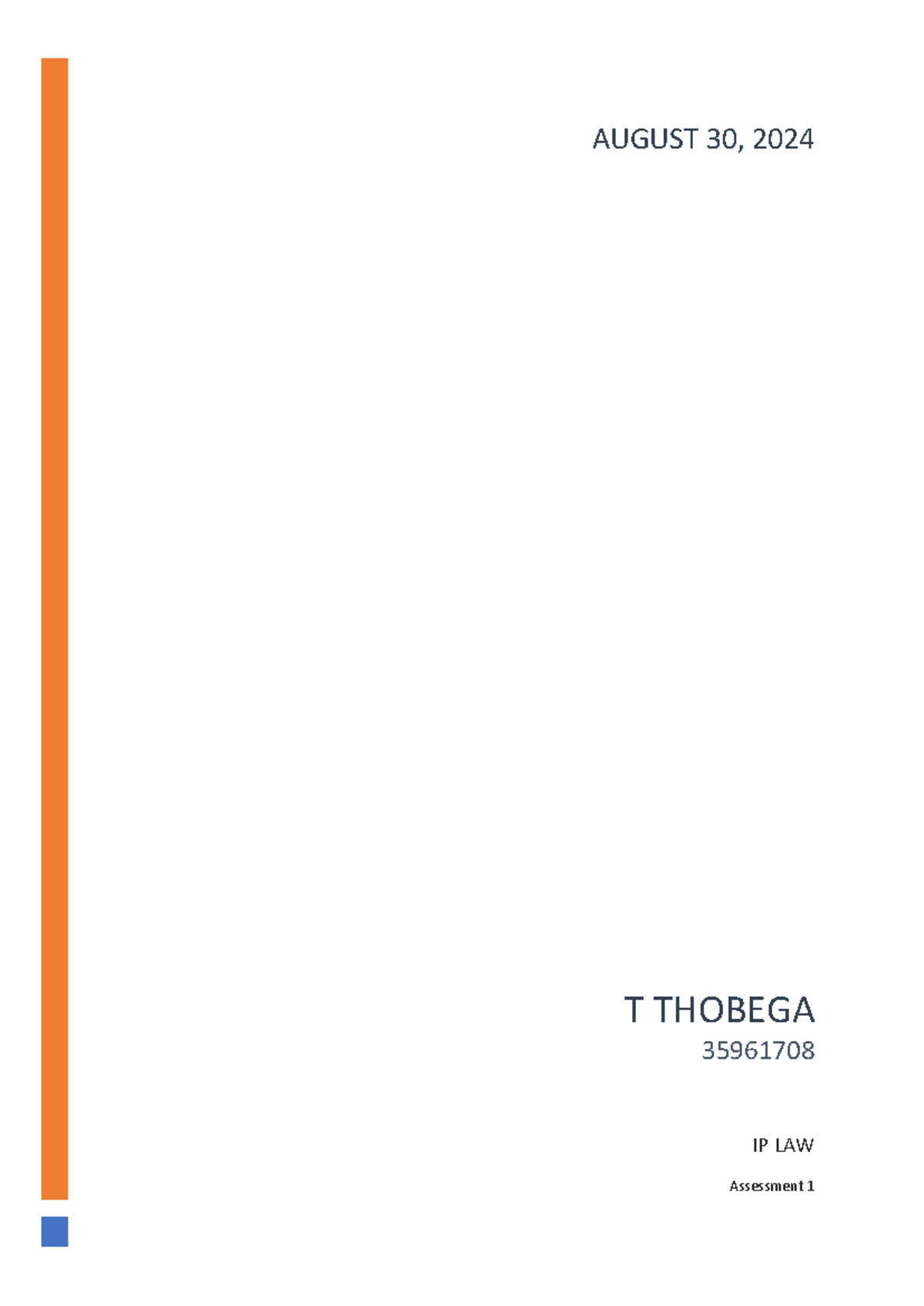 IP 35961708 Compulsory Assignment: Justification Theories in IP Law ...