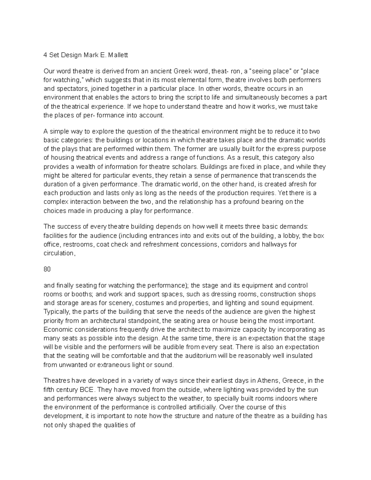Final Exam Review Notes for Course ABC 101 (Spring 2023) - 4 Set Design ...