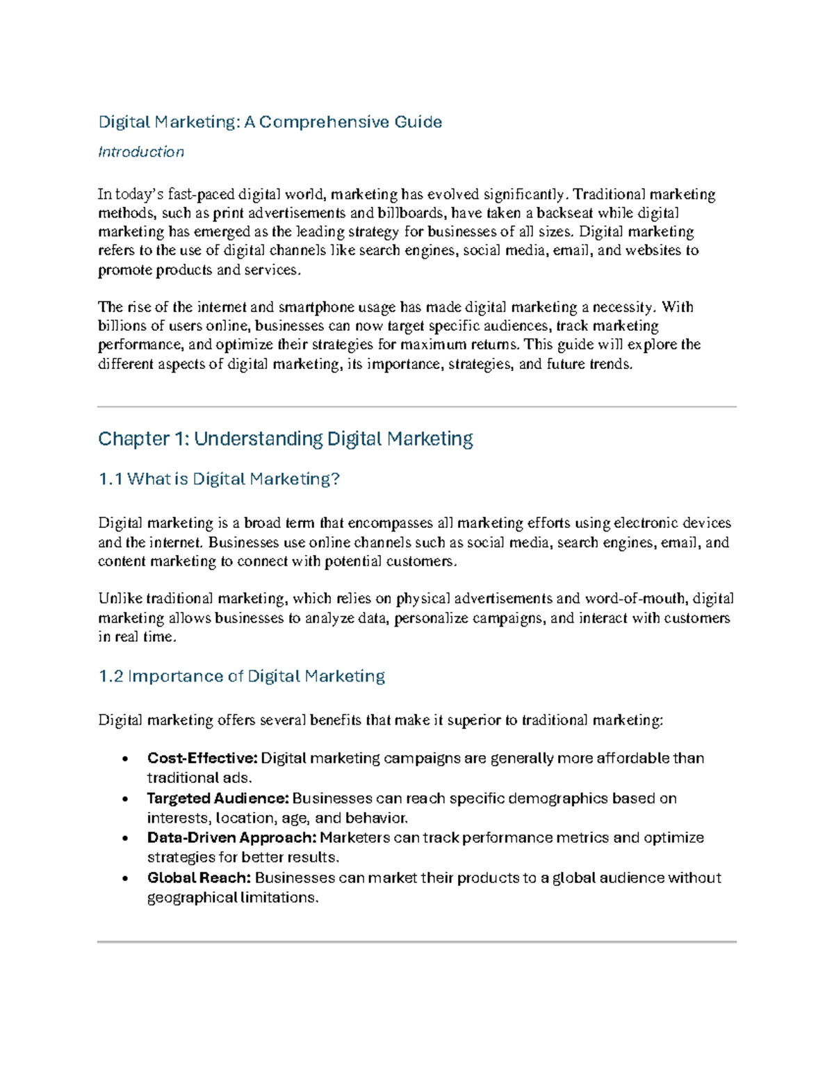 1 - ..... - Digital Marketing: A Comprehensive Guide Introduction In ...