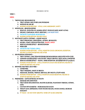 NUR185 Final Exam Blueprint: Key Topics & Interventions SP25 - Studocu
