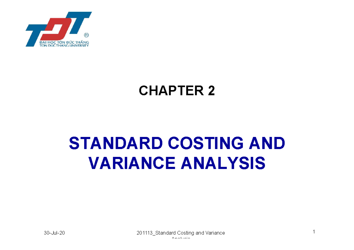 2011 13 Chapter 2 Standard Costing and Variance Analysis - Kế toán quản ...
