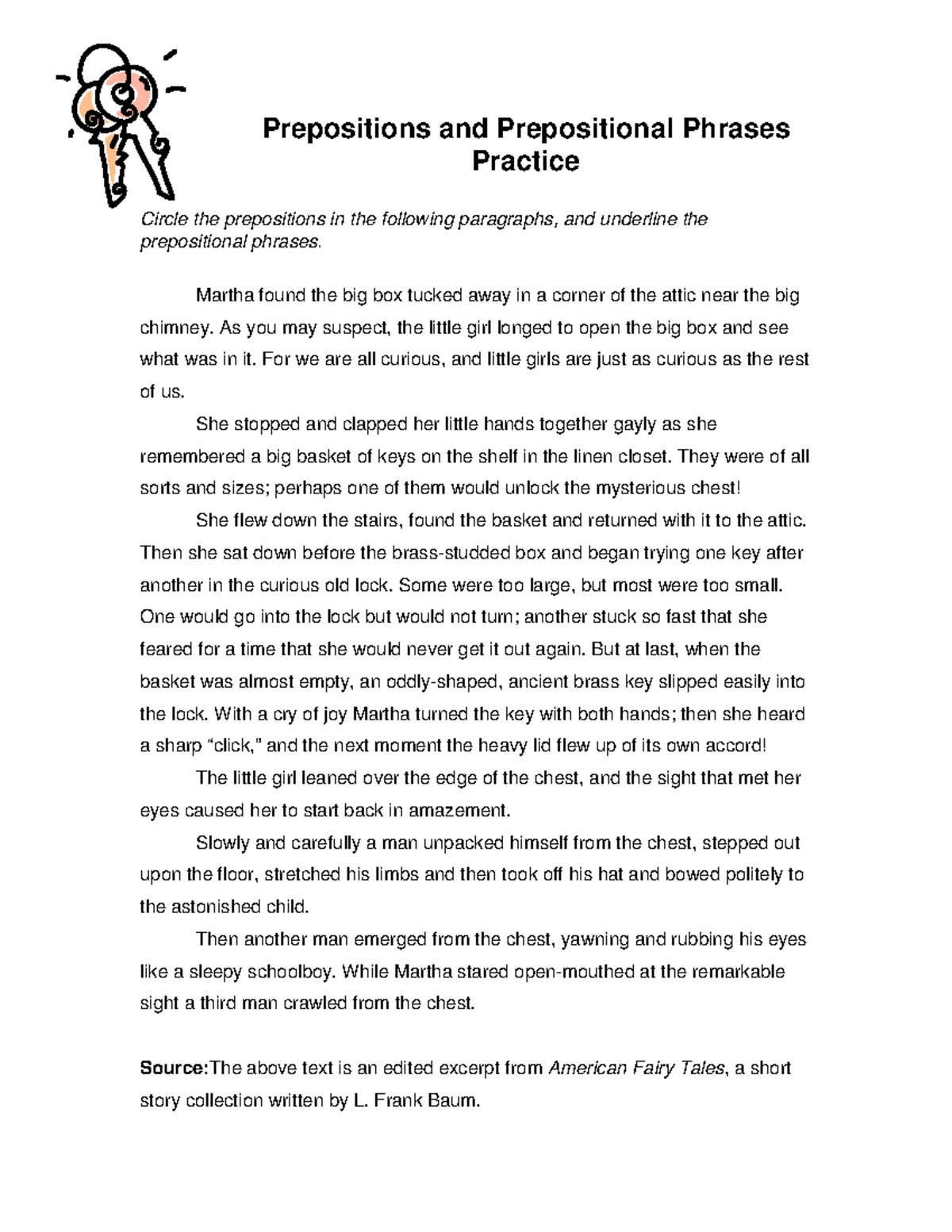 Prepositions packet - ENGLISH LESSON - Prepositions and Prepositional ...