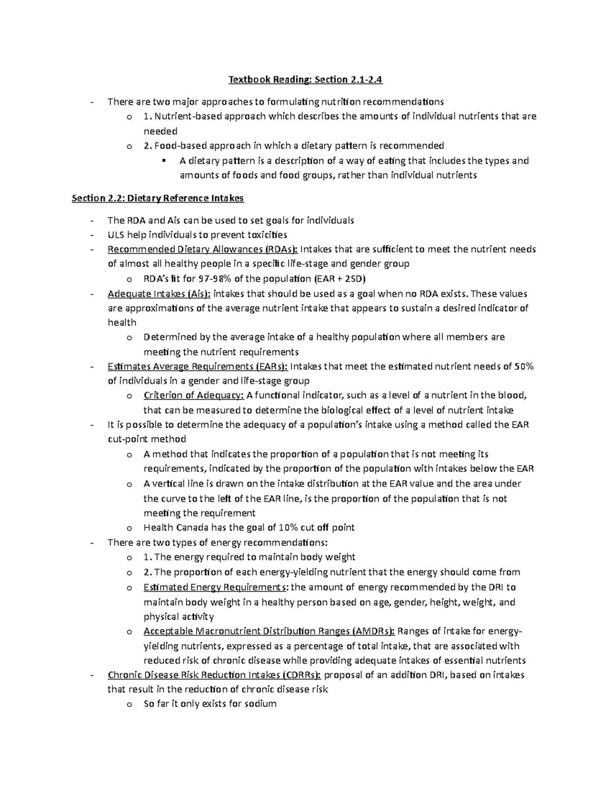 Week 1 Textbook Reading - Textbook Reading: Section 2-2. There are two ...