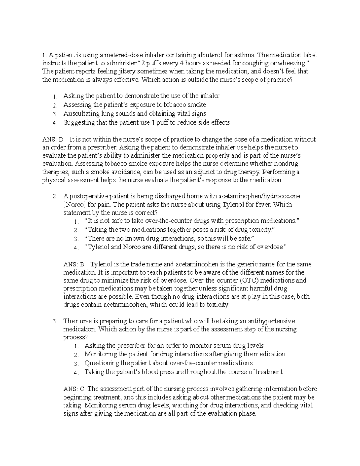 PHN Exam 1 - Comprehensive Review and Practice Questions - Studocu