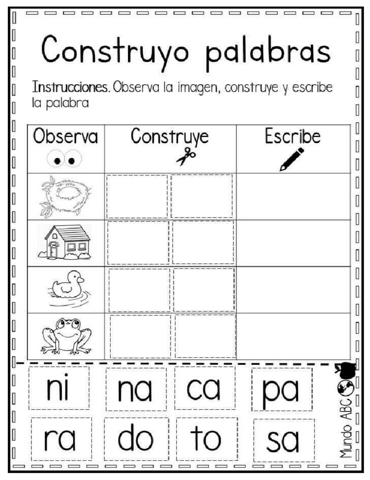 Concepto de Sílaba para Cuarto Grado de Primaria - Comunicación 1 ...