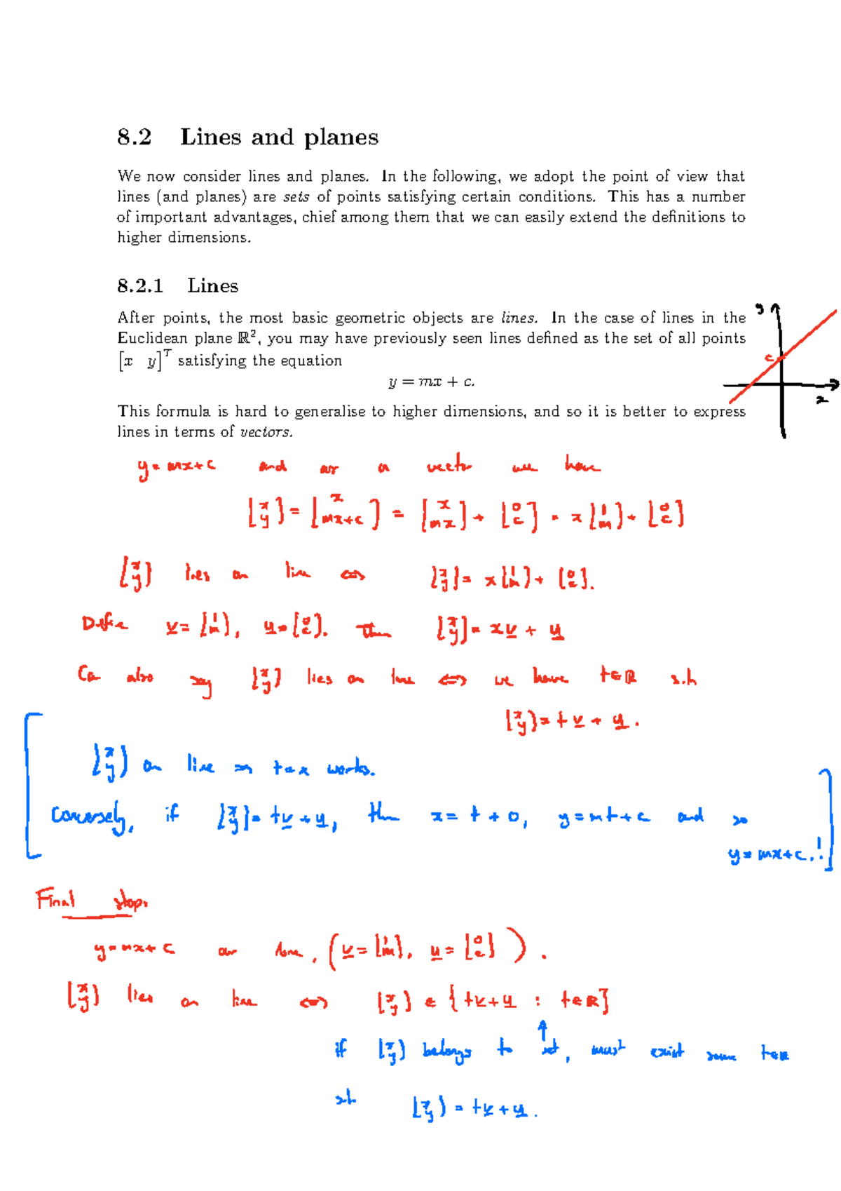 Lecture Notes on Lines and Planes in Geometry - Studocu