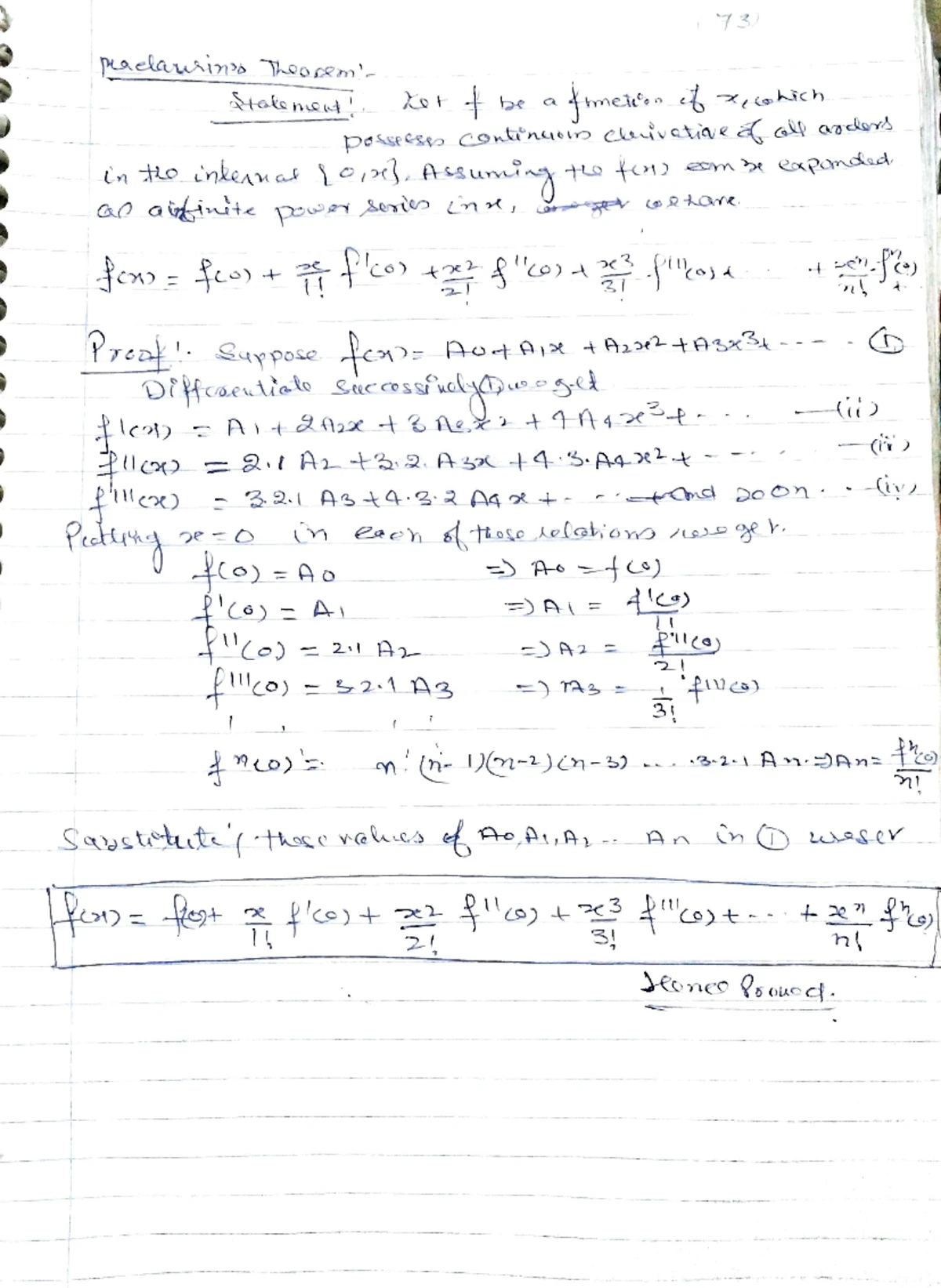 7. Key Concepts and Problems on Mean Value Theorems (Math 101) - Studocu