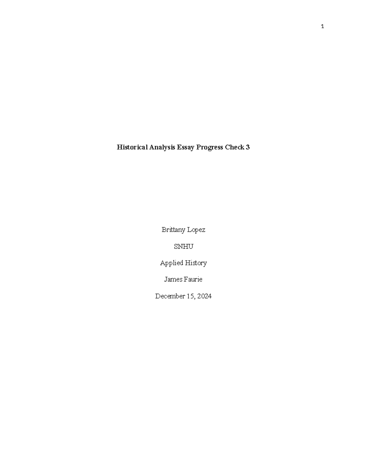 Historical Analysis Essay Progress Check 3 - By the early 1800s, the ...