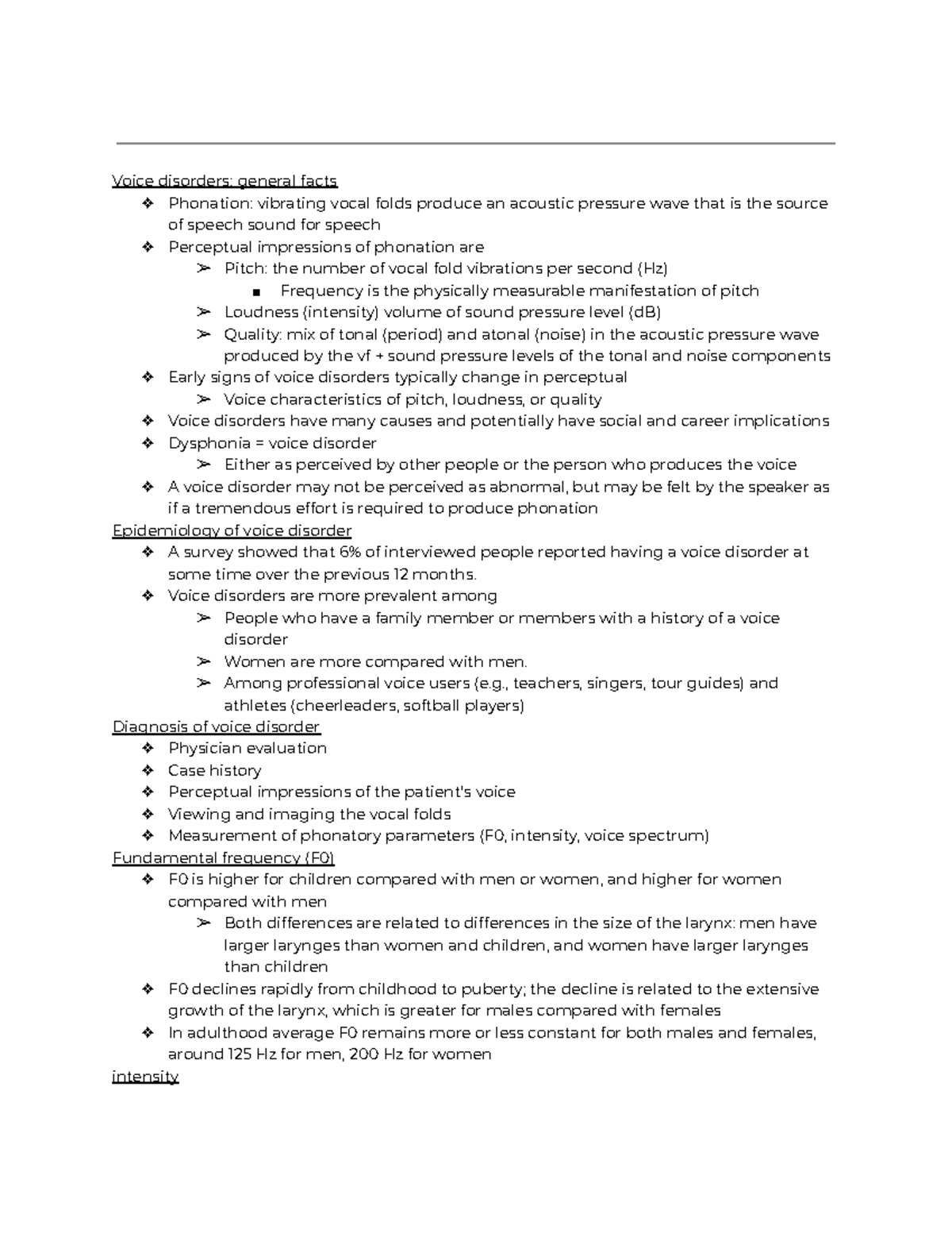 Advanced Study of Voice Disorders and Phonatory Mechanisms (Course Code ...