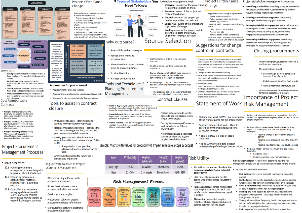 787 Exam Notes: Project Management Phases and Processes - Studocu