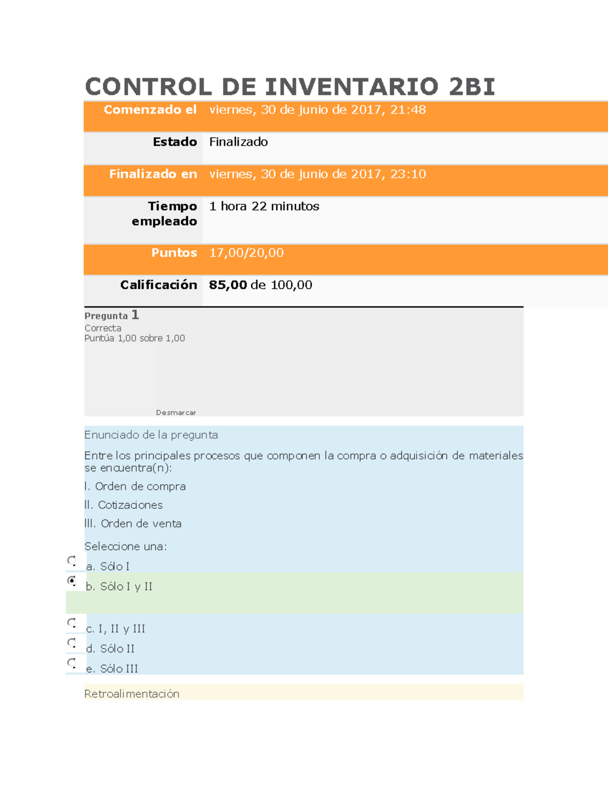Control de Inventario 2BI - Primera Prueba Evaluación y Resultados ...