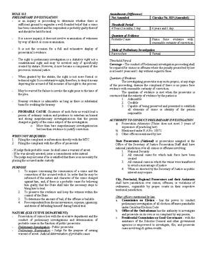 DOJ DC No 15 - Rules on Preliminary Investigations and Inquest ...
