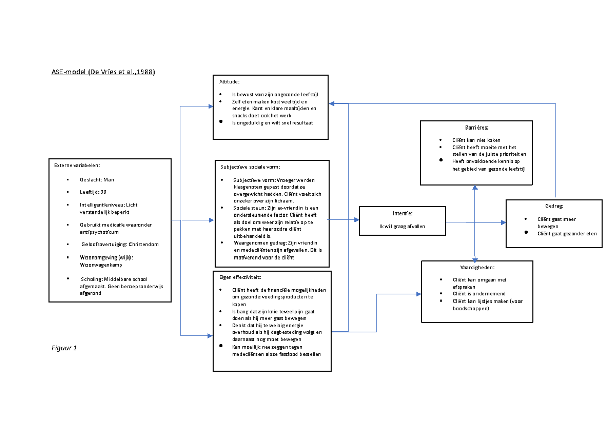 ASE model Samenvatting En Gedragsdeterminanten 2022 Studeersnel