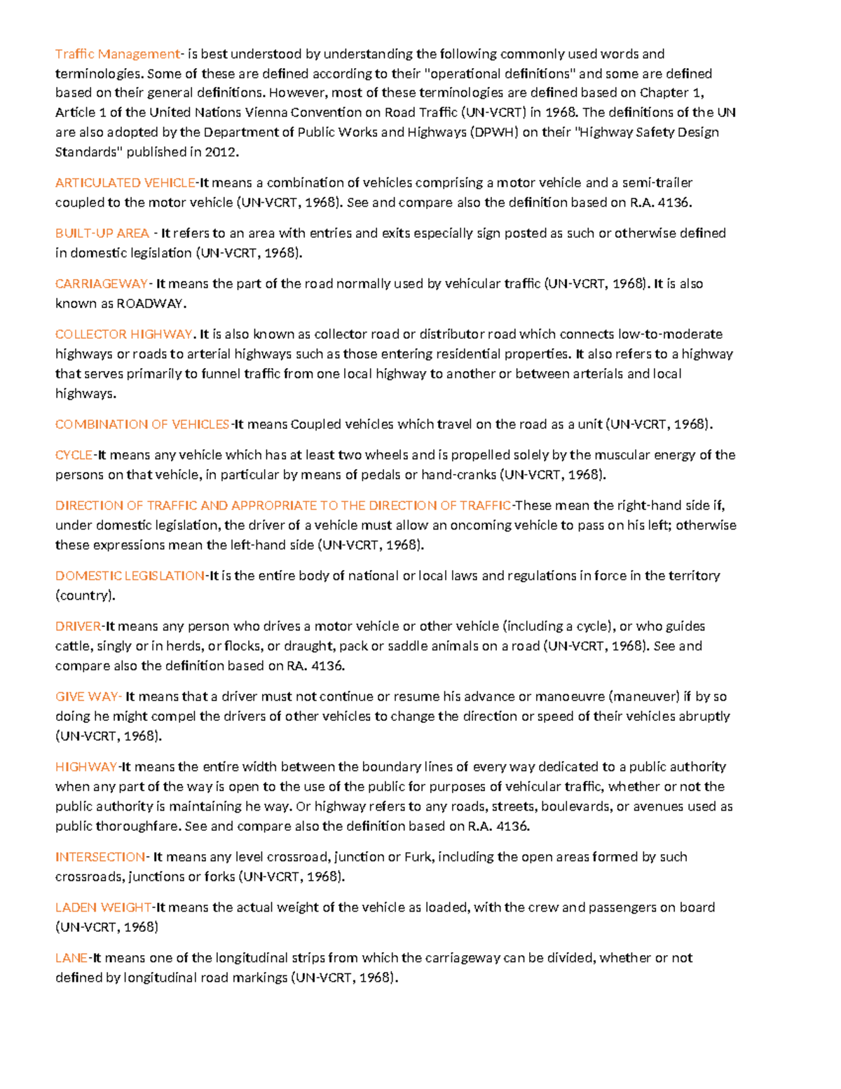 Traffic Management Terminology and Concepts - Traffic-1 Lecture Notes ...