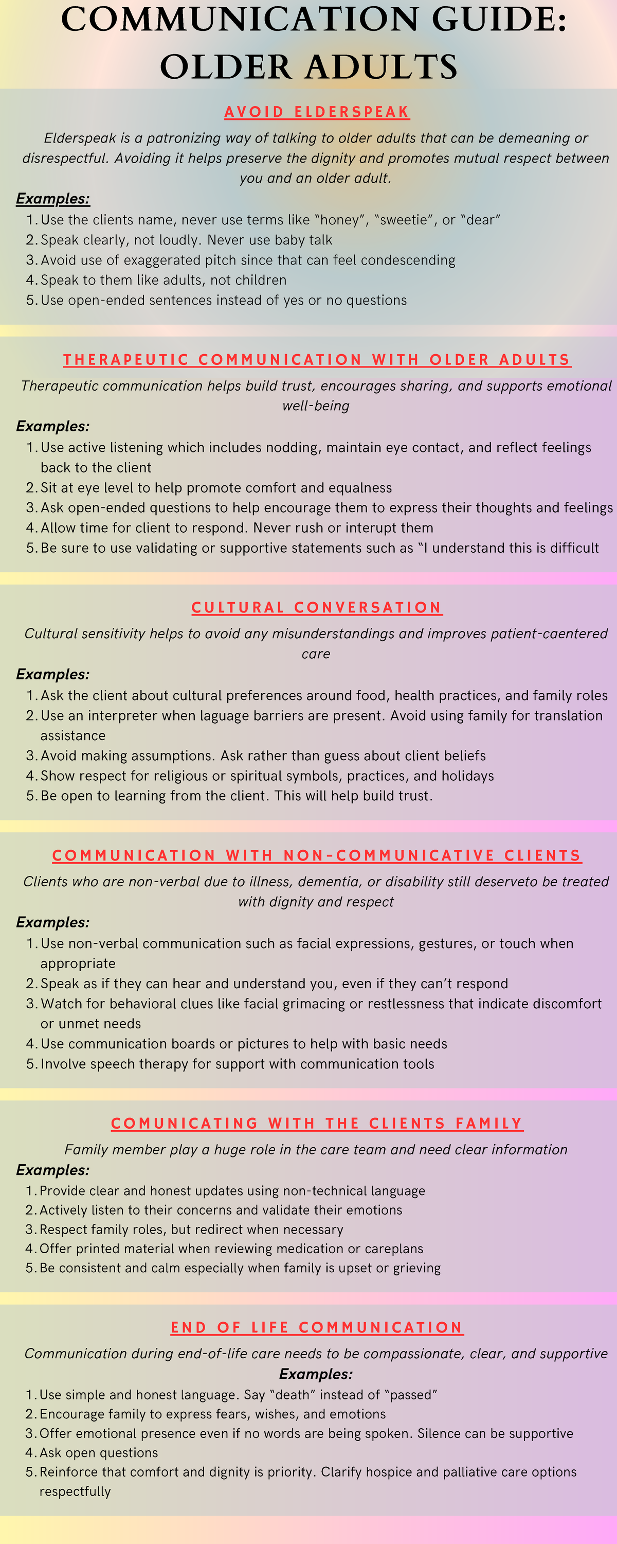COMM 101: Communication Guide for Engaging Older Adults - Studocu