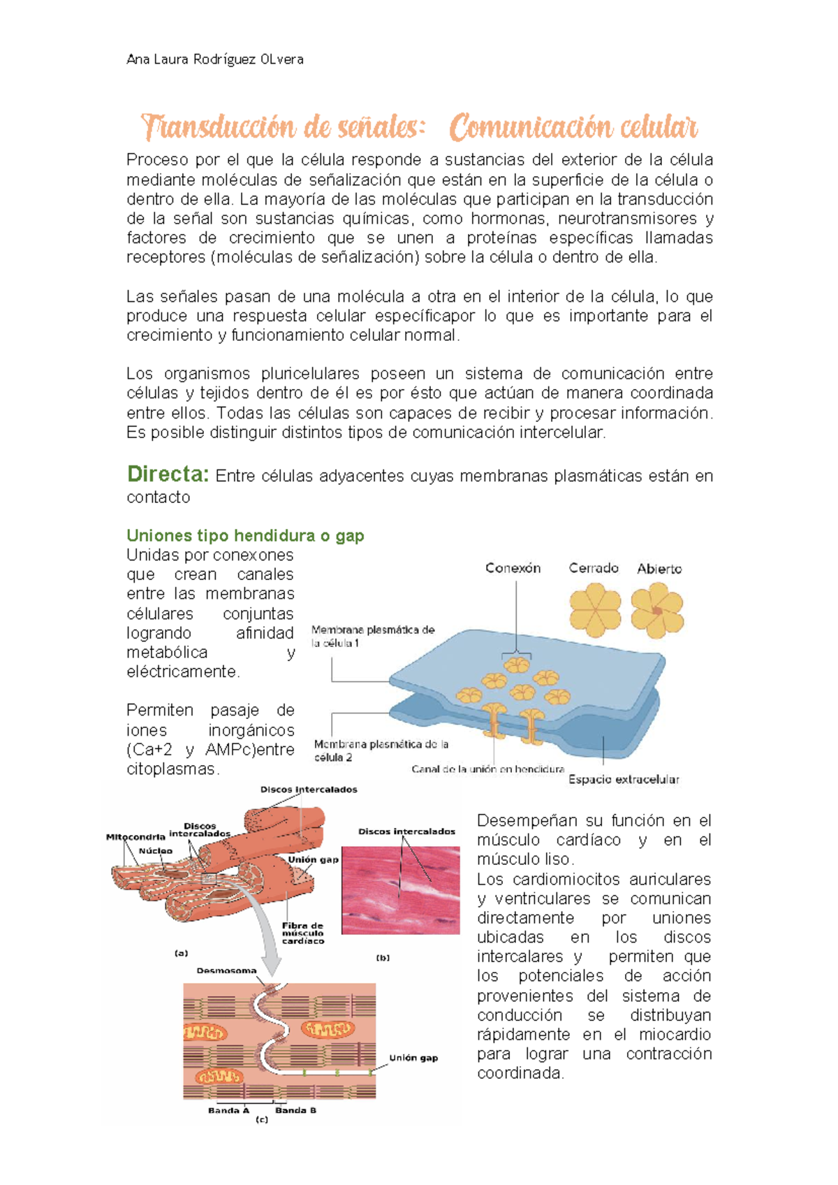 Transducción de señales - Transducción de señales: Comunicación celular ...