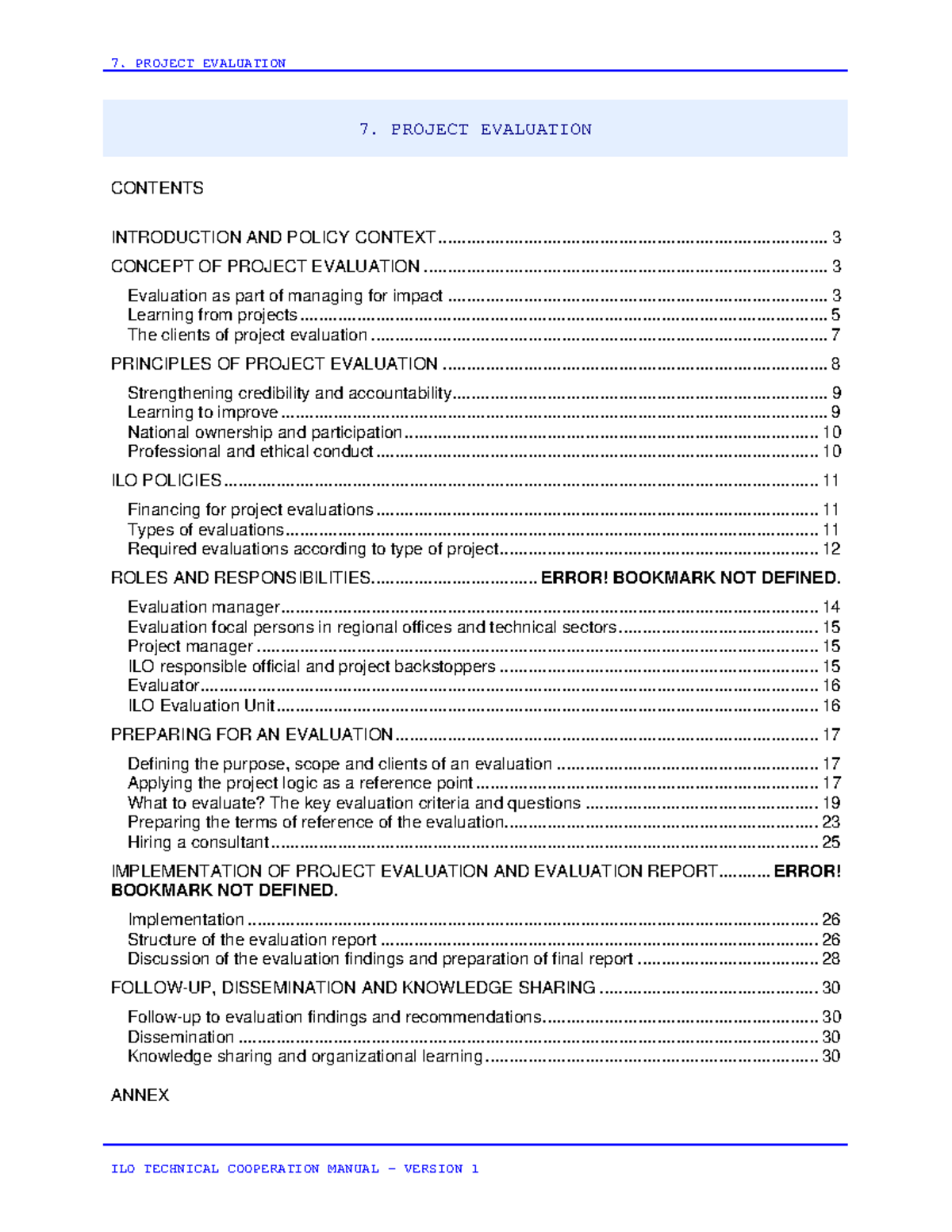 Project evaluation - 7. PROJECT EVALUATION IMPLEMENTATION OF PROJECT ...