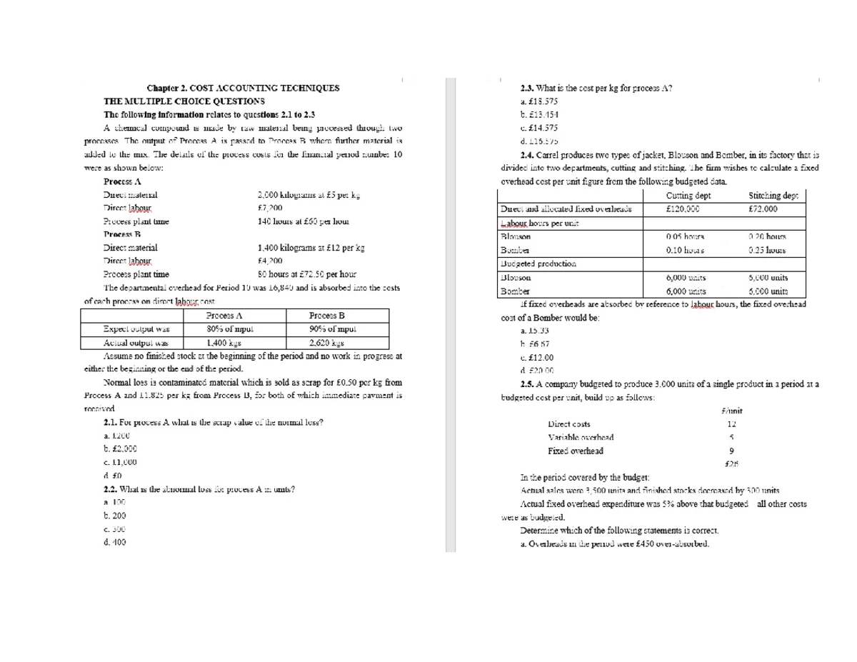 F2 Management Accounting Report: Exam Insights & Performance Analysis ...