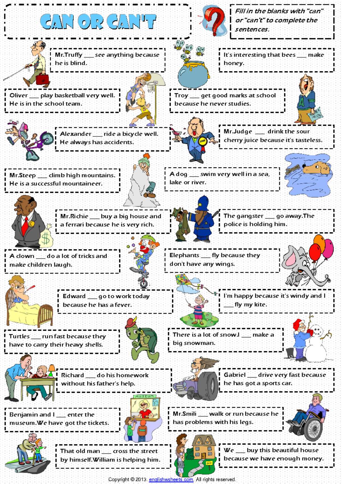 ENG101: Expressing Ability/Inability with Modal Verbs 