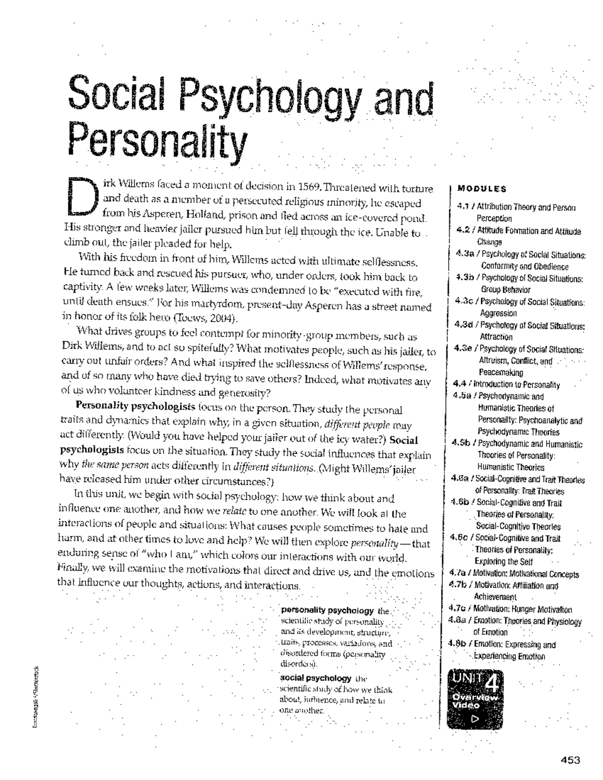 Social Psychology & Personality: Key Concepts and Theories (PSY 101 ...