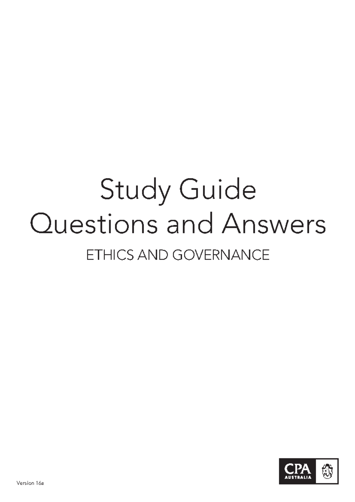 2016 EG Questions and Answers SG 16a - Study Guide Questions and ...