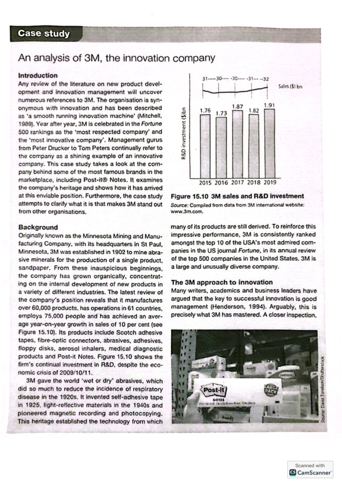 Case Study: Innovation Strategies at 3M - Insights and Analysis - Studocu