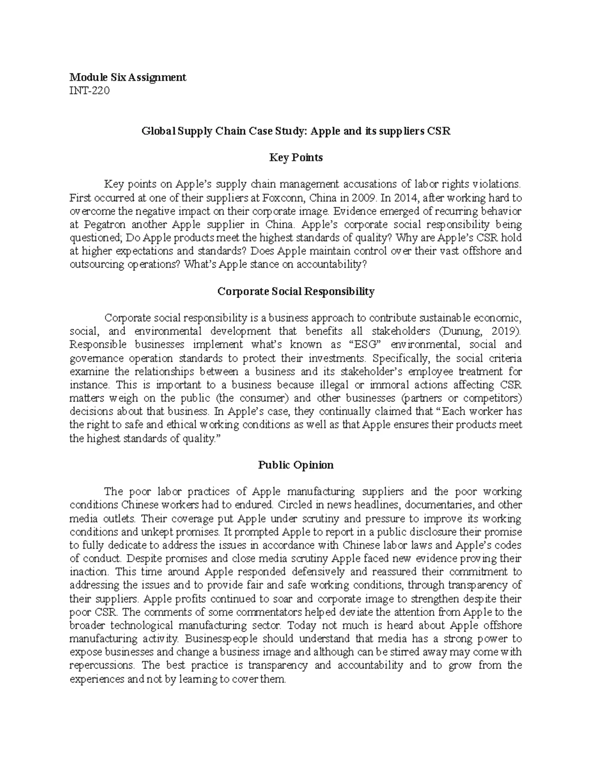 Int 220 module four assignment foreign exchange 4 2 assignment