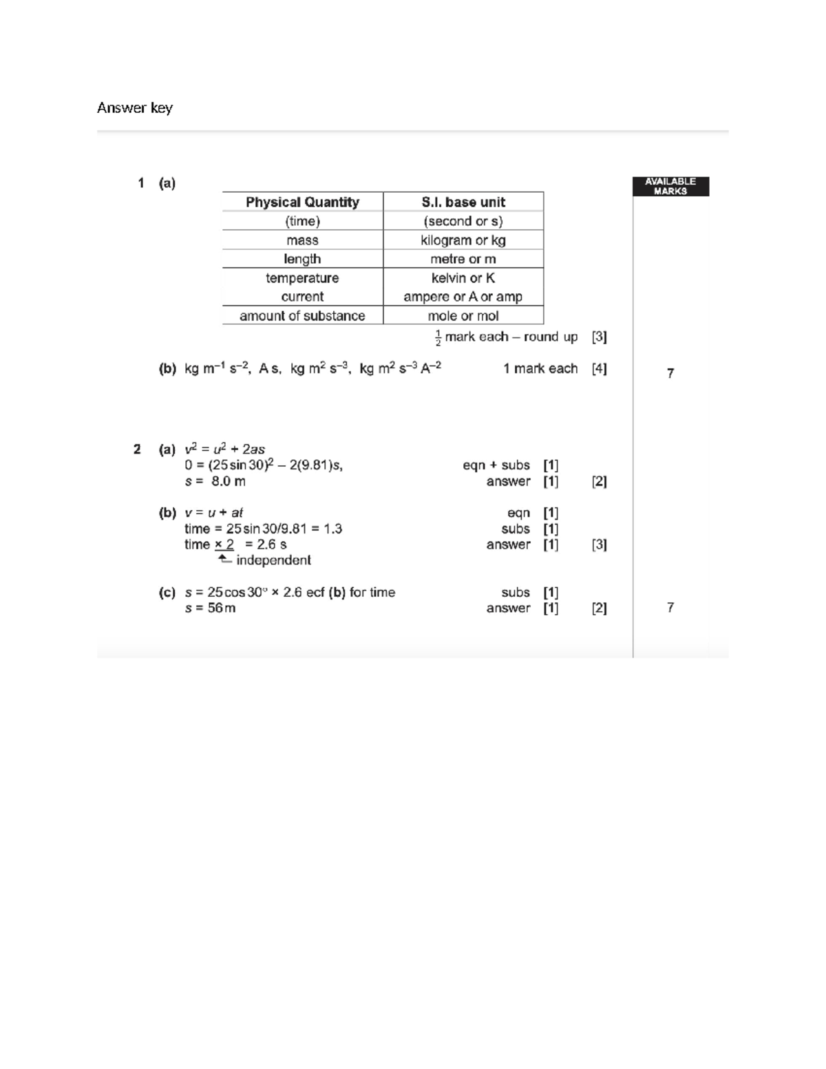Phys 17 - Assignment Answer Key for Dynamics and Forces - Studocu