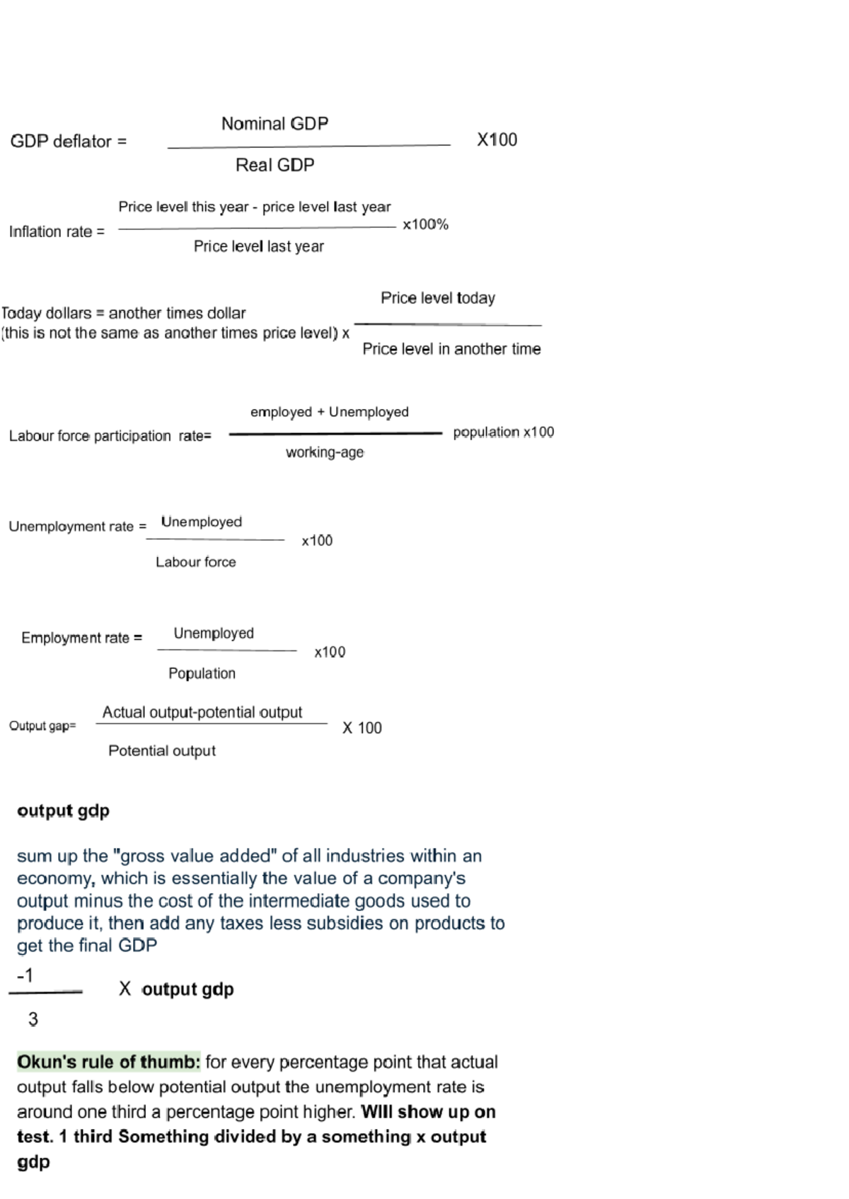 Midterm 1 cheat sheet - EC140 - Studocu