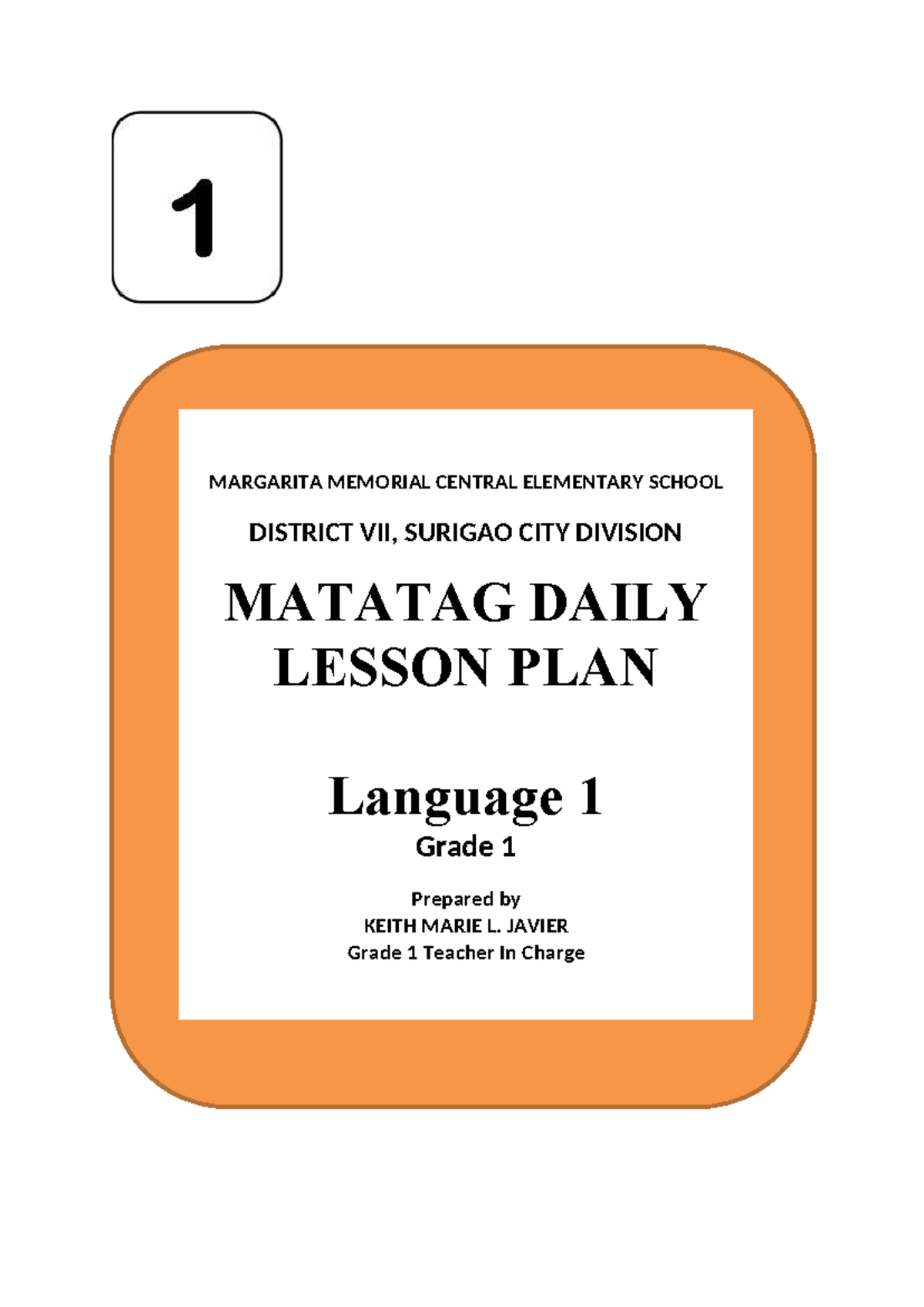 Grade 1 Language 1 Daily Lesson Plan: Comparing & Contrasting Ideas ...