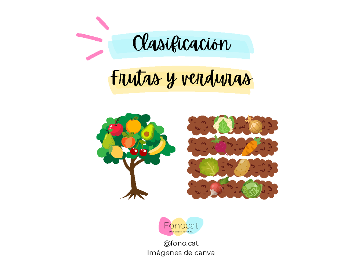 Clasificación de frutas y verduras - Document Preview