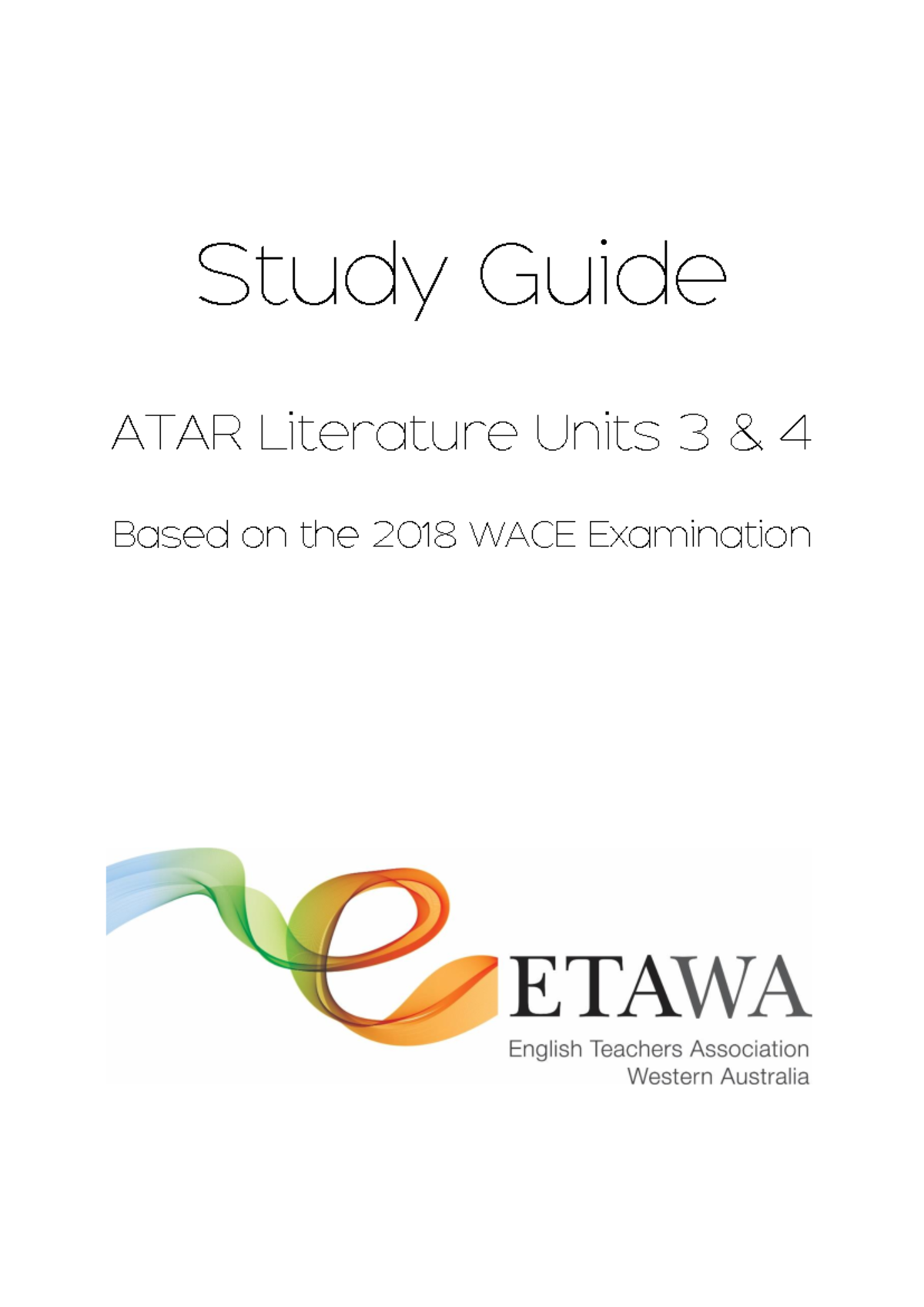 ATAR Literature Study Guide 2020: Strategies for WACE Exam Success ...