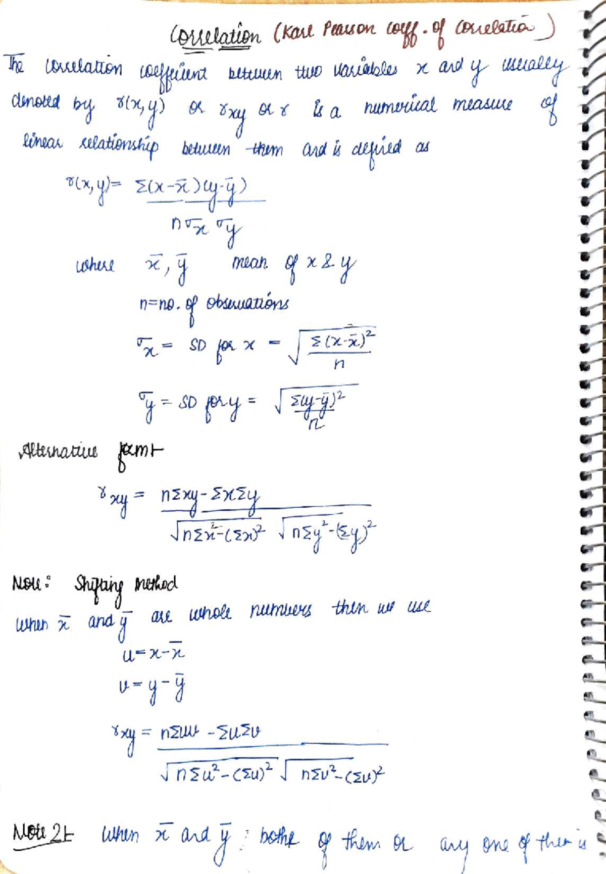 Correlation Coefficient Analysis in Statistics (MATH 101) - Studocu