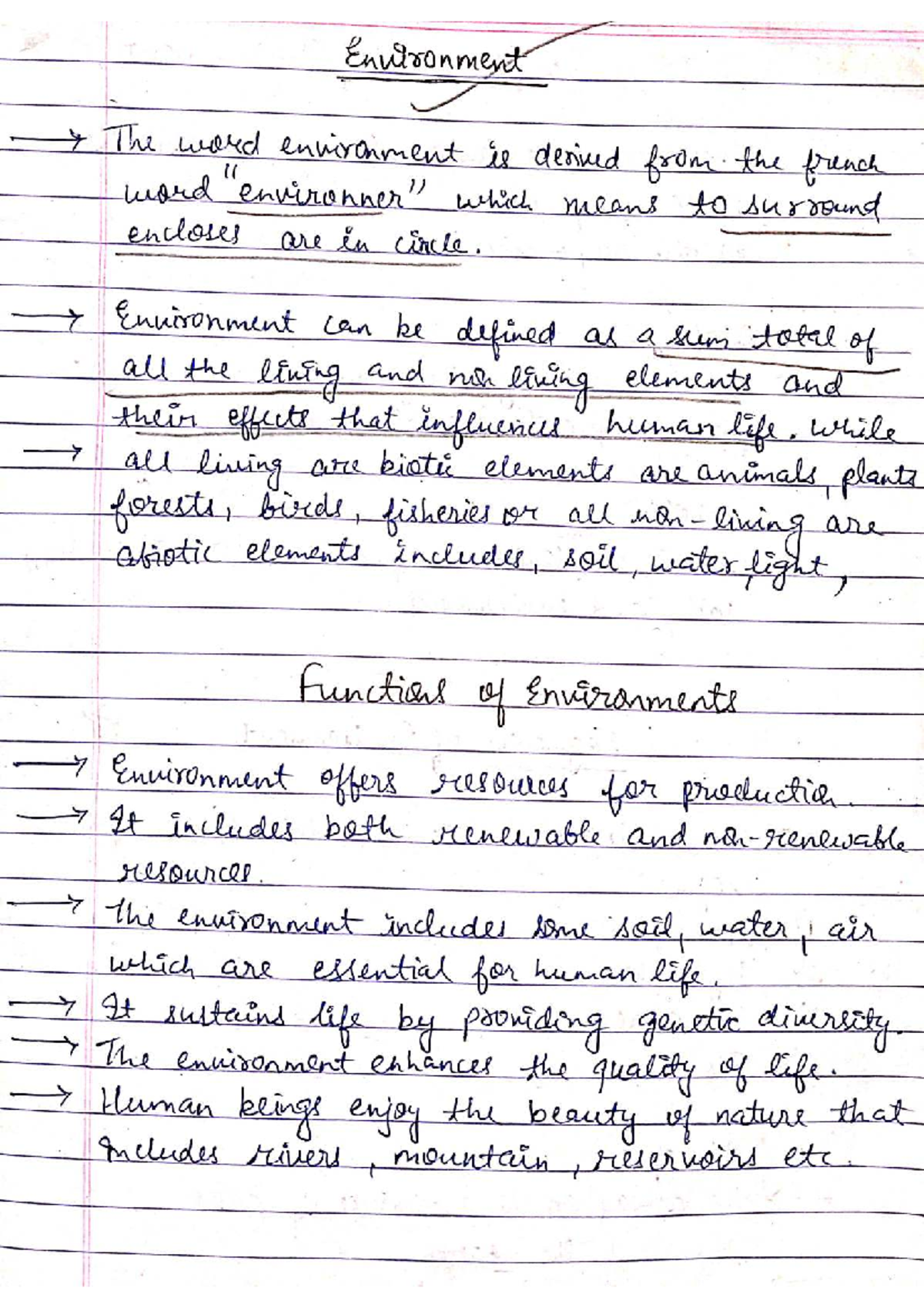 Environment and Ecology EVS: Understanding Ecosystems and ...
