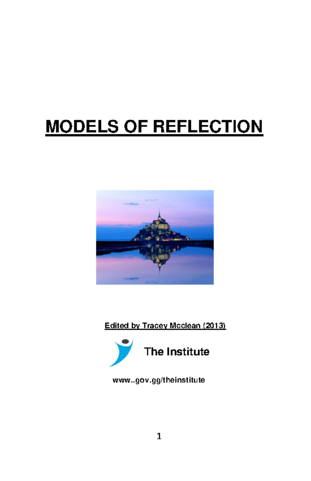 Reflective Writing Booklet Smyth 1989 model - MODELS OF REFLECTION ...