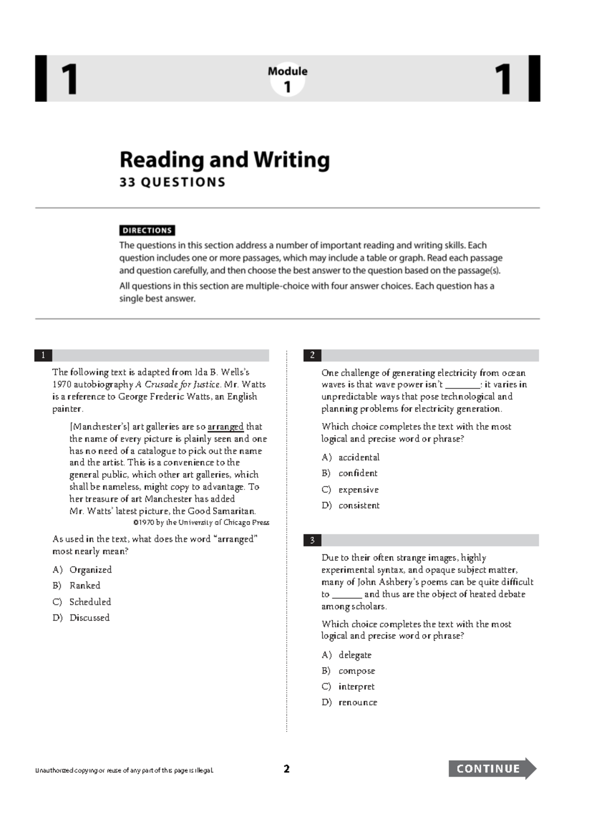 Module 1 Reading and Writing Practice Questions - Đề 20-9 - Studocu
