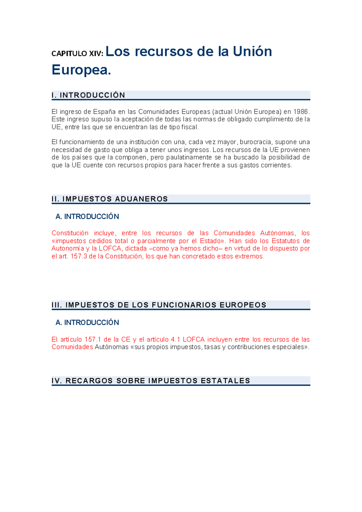 Recursos de la Unión Europea - Capítulo XIV: Introducción y Análisis ...