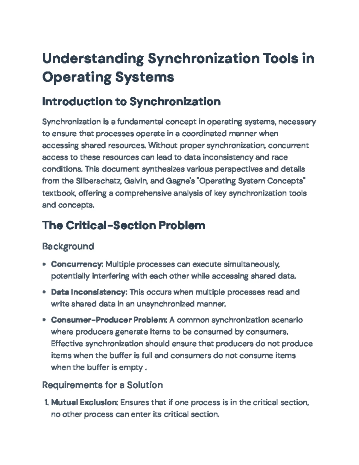 OS-101: Synchronization Mechanisms - Tools and Techniques Explained ...