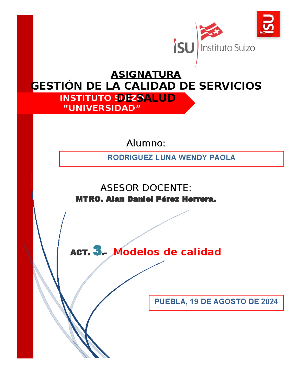 Modelo de Calidad en Servicios de Salud - Gestión 3 - Studocu