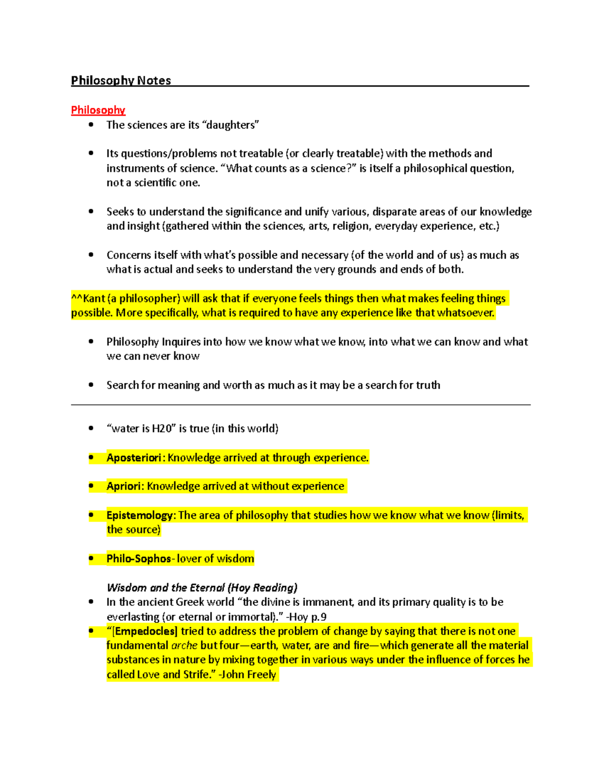 Philosophy 101 Final Exam Study Guide: Key Concepts and Theories - Studocu