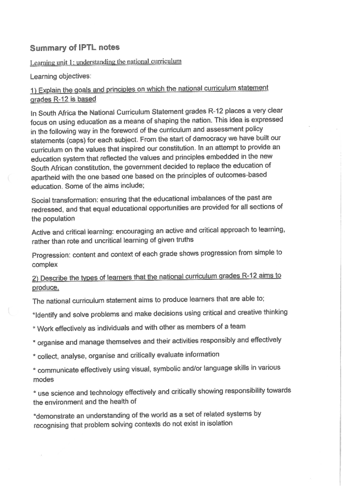Summary of IPTL Notes - IPTL6111 - Studocu