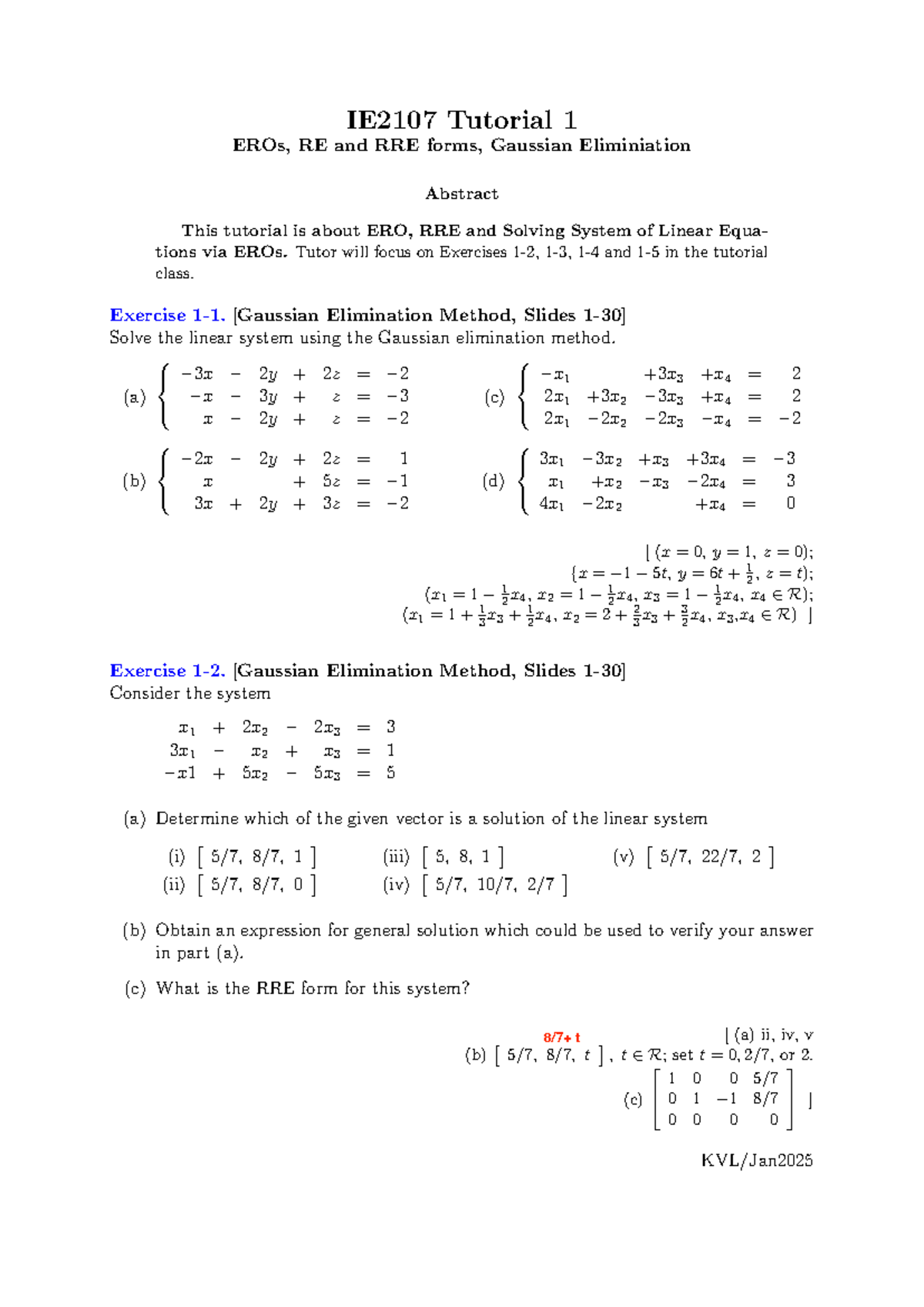 24S2 IE2107 LA Tutorial corrected 10Jan2025 - IE2107 Tutorial 1 EROs ...