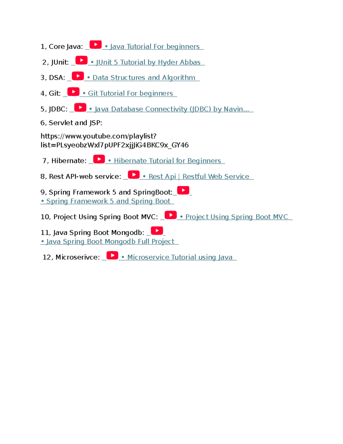 Java-Courses - qê1e - 1, Core Java: • Java Tutorial For beginners 2 ...